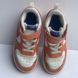 Nike Kids Orange and White Sneakers